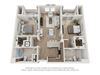 Main Street Village Irvine, CA Sequoia Floor Plan 1063 SF